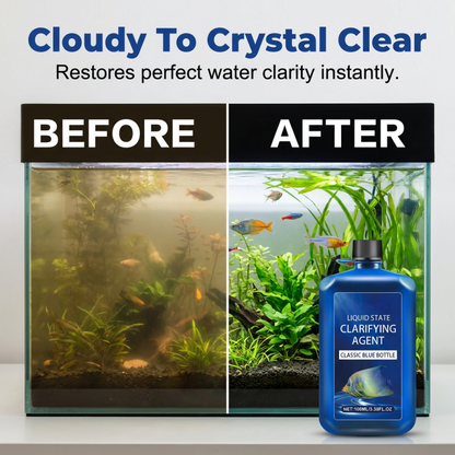 🔥 52 % Rabatt 💥 💧【Schnellwirkender Wasserklärer für Aquarien】 – Einfach einfüllen, und das trübe Wasser klärt sich von selbst – die Fische schwimmen, als wären sie in der Luft! 🐠✨