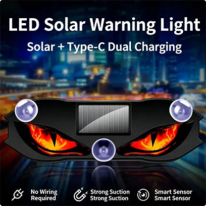⏰ 50 % Rabatt  Solar-LED-Heckscheibenleuchte für Auto 🚗 Dynamischer „Devil Eyes“-Effekt & Individuelle Fahrzeugbeleuchtung