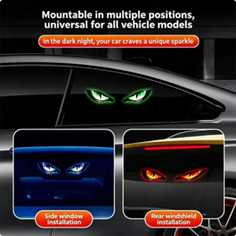 ⏰ 50 % Rabatt  Solar-LED-Heckscheibenleuchte für Auto 🚗 Dynamischer „Devil Eyes“-Effekt & Individuelle Fahrzeugbeleuchtung