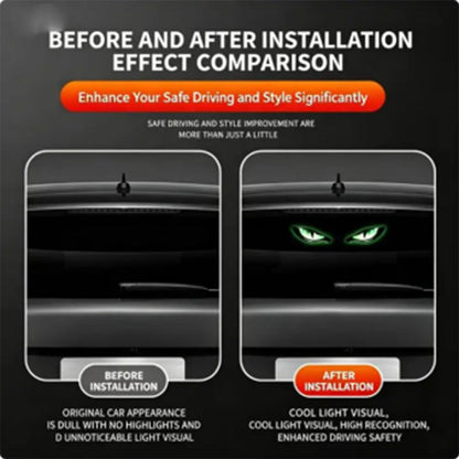 ⏰ 50 % Rabatt  Solar-LED-Heckscheibenleuchte für Auto 🚗 Dynamischer „Devil Eyes“-Effekt & Individuelle Fahrzeugbeleuchtung