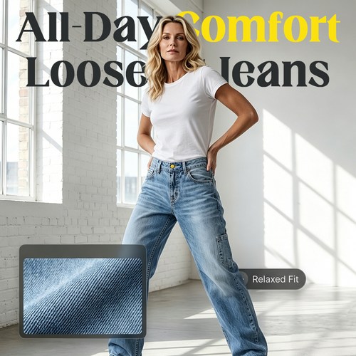 🔥 50% RABATT! 👖 Lockere Straight Leg Damen Jeans – Bequeme Passform, Zeitloser Stil & Perfekt für Jeden Tag ✨